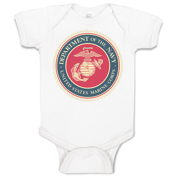 Baby Clothes Department Navy Us Marine Corp Baby Bodysuits Boy & Girl Cotton