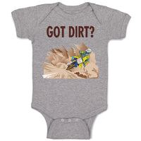 Baby Clothes Got Dirt Dirk Bike Biking Sport Baby Bodysuits Boy & Girl Cotton