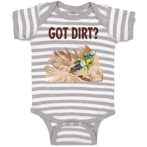 Baby Clothes Got Dirt Dirk Bike Biking Sport Baby Bodysuits Boy & Girl Cotton