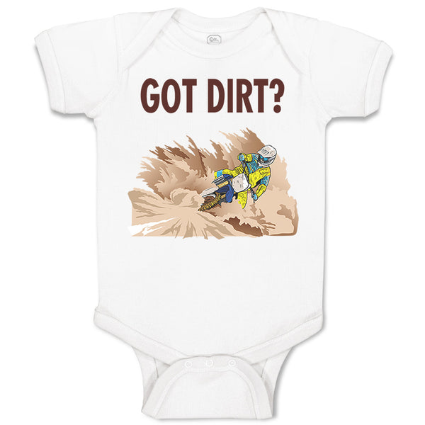 Baby Clothes Got Dirt Dirk Bike Biking Sport Baby Bodysuits Boy & Girl Cotton