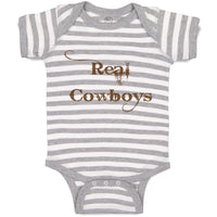 Baby Clothes Real Cowboys Western Baby Bodysuits Boy & Girl Cotton