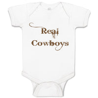 Baby Clothes Real Cowboys Western Baby Bodysuits Boy & Girl Cotton