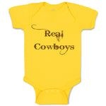 Baby Clothes Real Cowboys Western Baby Bodysuits Boy & Girl Cotton