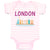 Baby Clothes London Baby Bodysuits Boy & Girl Newborn Clothes Cotton