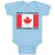 Baby Clothes Made in America with Canadian Parts Style B Baby Bodysuits Cotton