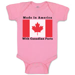 Baby Clothes Made in America with Canadian Parts Style B Baby Bodysuits Cotton