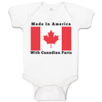 Baby Clothes Made in America with Canadian Parts Style B Baby Bodysuits Cotton