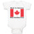 Baby Clothes Made in America with Canadian Parts Style B Baby Bodysuits Cotton