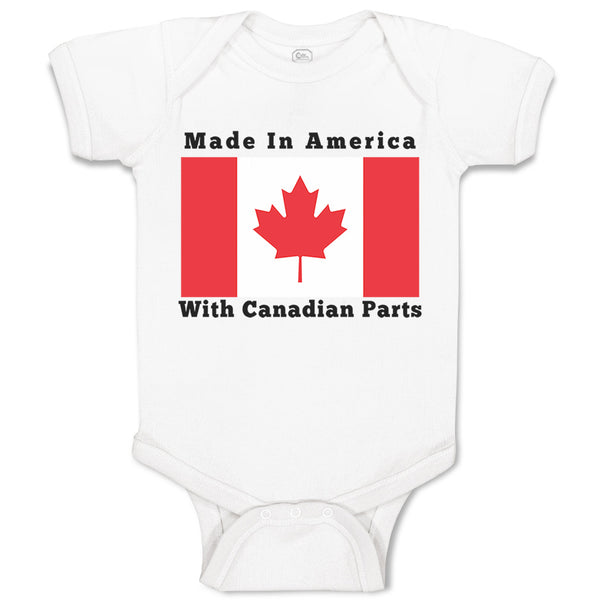 Baby Clothes Made in America with Canadian Parts Style B Baby Bodysuits Cotton