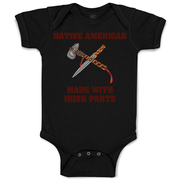 Baby Clothes Native American Made with Irish Parts St Patrick's Baby Bodysuits