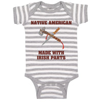 Baby Clothes Native American Made with Irish Parts St Patrick's Baby Bodysuits