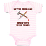 Baby Clothes Native American Made with Irish Parts St Patrick's Baby Bodysuits