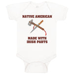 Baby Clothes Native American Made with Irish Parts St Patrick's Baby Bodysuits