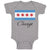 Baby Clothes Chicago Flag Star Valentines Love Baby Bodysuits Boy & Girl Cotton