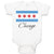 Baby Clothes Chicago Flag Star Valentines Love Baby Bodysuits Boy & Girl Cotton