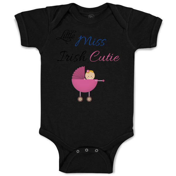 Baby Clothes Little Miss Irish Cutie St Patrick's Ireland Baby Bodysuits Cotton
