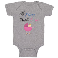 Baby Clothes Little Miss Irish Cutie St Patrick's Ireland Baby Bodysuits Cotton