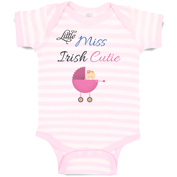 Baby Clothes Little Miss Irish Cutie St Patrick's Ireland Baby Bodysuits Cotton