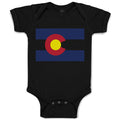 Baby Clothes Colorado Flag Map Baby Bodysuits Boy & Girl Newborn Clothes Cotton