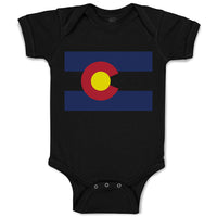 Baby Clothes Colorado Flag Map Baby Bodysuits Boy & Girl Newborn Clothes Cotton