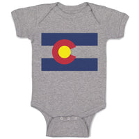 Baby Clothes Colorado Flag Map Baby Bodysuits Boy & Girl Newborn Clothes Cotton