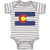 Baby Clothes Colorado Flag Map Baby Bodysuits Boy & Girl Newborn Clothes Cotton