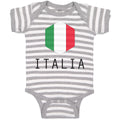 Baby Clothes Italian Italy Soccer Baby Bodysuits Boy & Girl Cotton