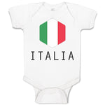 Baby Clothes Italian Italy Soccer Baby Bodysuits Boy & Girl Cotton