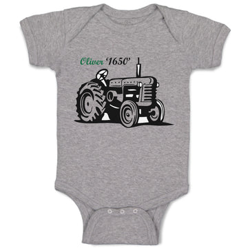 Baby Clothes Oliver Tractors Funny Humor Baby Bodysuits Boy & Girl Cotton