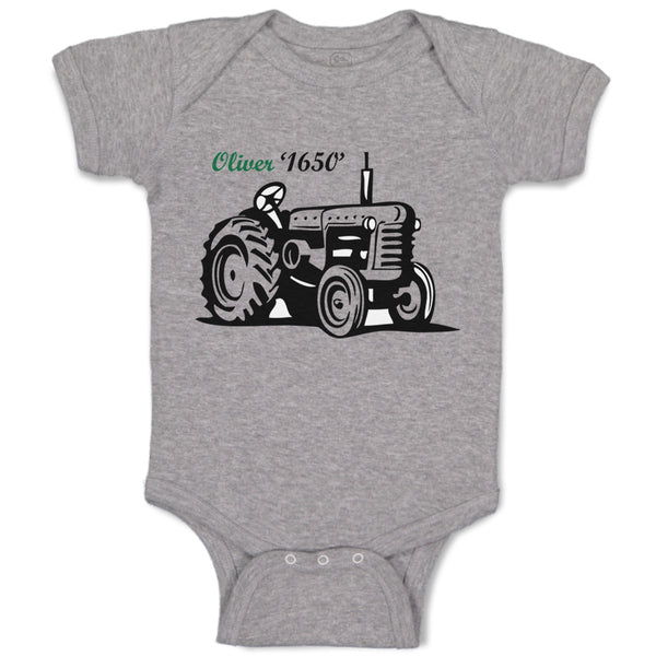 Baby Clothes Oliver Tractors Funny Humor Baby Bodysuits Boy & Girl Cotton