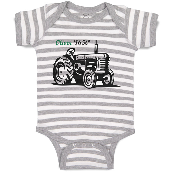 Baby Clothes Oliver Tractors Funny Humor Baby Bodysuits Boy & Girl Cotton