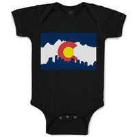 Baby Clothes Colorado Flag Valentines Love Baby Bodysuits Boy & Girl Cotton