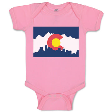 Baby Clothes Colorado Flag Valentines Love Baby Bodysuits Boy & Girl Cotton