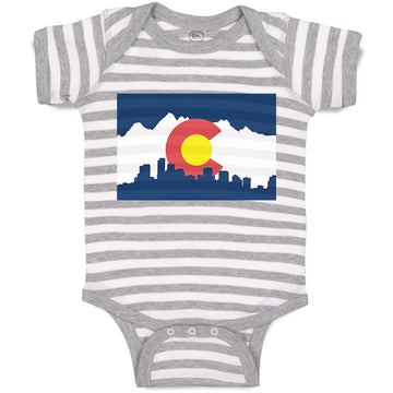 Baby Clothes Colorado Flag Valentines Love Baby Bodysuits Boy & Girl Cotton