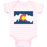 Baby Clothes Colorado Flag Valentines Love Baby Bodysuits Boy & Girl Cotton