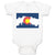 Baby Clothes Colorado Flag Valentines Love Baby Bodysuits Boy & Girl Cotton