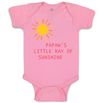 Baby Clothes Papaw's Little Ray of Sunshine Grandpa Grandfather Baby Bodysuits