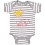 Baby Clothes Papaw's Little Ray of Sunshine Grandpa Grandfather Baby Bodysuits