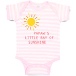 Baby Clothes Papaw's Little Ray of Sunshine Grandpa Grandfather Baby Bodysuits