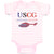 Baby Clothes Uscg United States Coast Guard Baby Bodysuits Boy & Girl Cotton