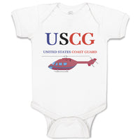 Baby Clothes Uscg United States Coast Guard Baby Bodysuits Boy & Girl Cotton