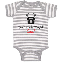 Baby Clothes Don'T Make Me Call Oma! Grandparents Baby Bodysuits Cotton