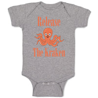 Baby Clothes Release The Kraken Funny Humor Baby Bodysuits Boy & Girl Cotton