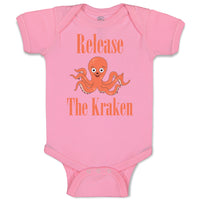 Baby Clothes Release The Kraken Funny Humor Baby Bodysuits Boy & Girl Cotton