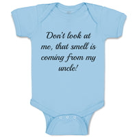 Baby Clothes Don'T Look at Me Funny Humor Baby Bodysuits Boy & Girl Cotton