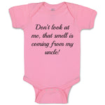 Baby Clothes Don'T Look at Me Funny Humor Baby Bodysuits Boy & Girl Cotton