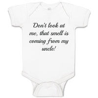 Baby Clothes Don'T Look at Me Funny Humor Baby Bodysuits Boy & Girl Cotton
