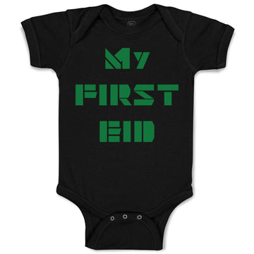 Baby Clothes My First Eid Arabic Arab Baby Bodysuits Boy & Girl Cotton