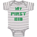 Baby Clothes My First Eid Arabic Arab Baby Bodysuits Boy & Girl Cotton