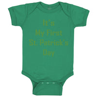 Baby Clothes It's My First St Patrick's Day St Patrick's Day Baby Bodysuits